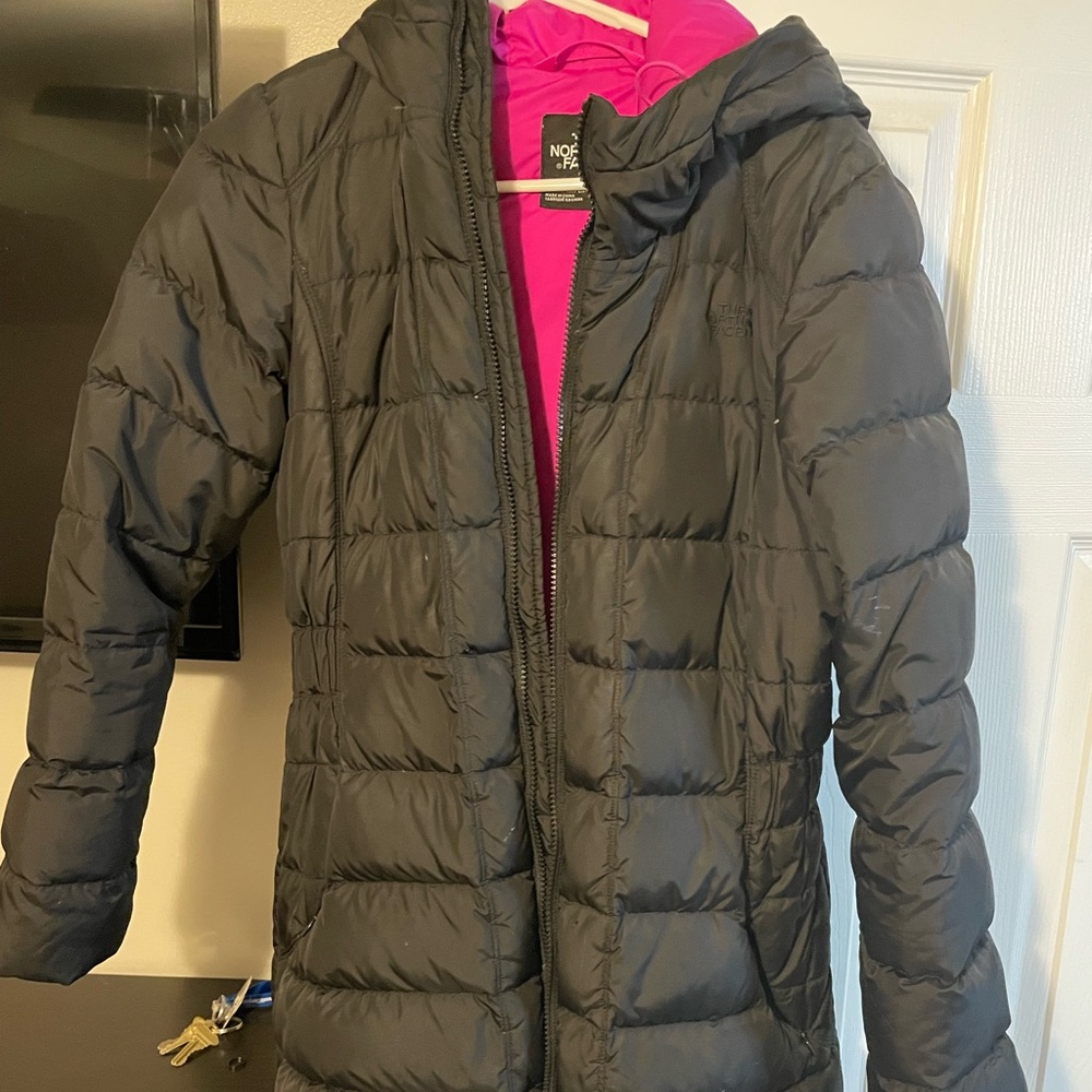 North face black parka